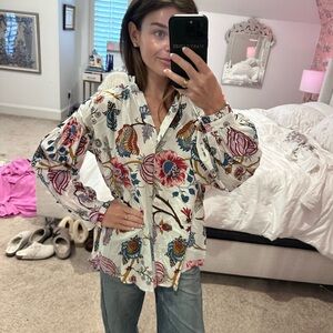 Bohemian Floral Women's Blouse